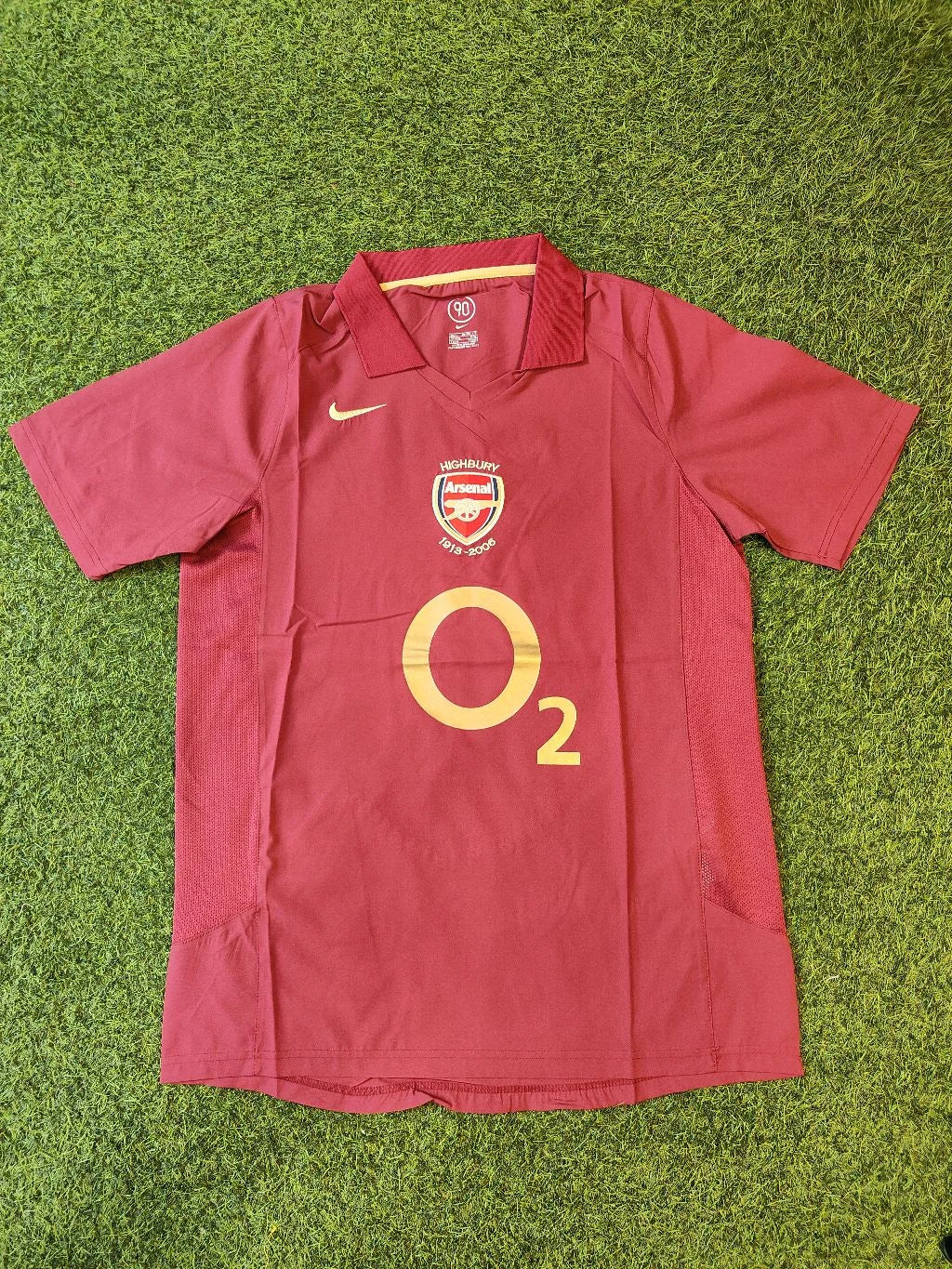 Retro Arsenal 2005-06 O2 Home Jersey