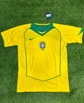 Brazil Home 2004 Copa America Champions Retro Jersey