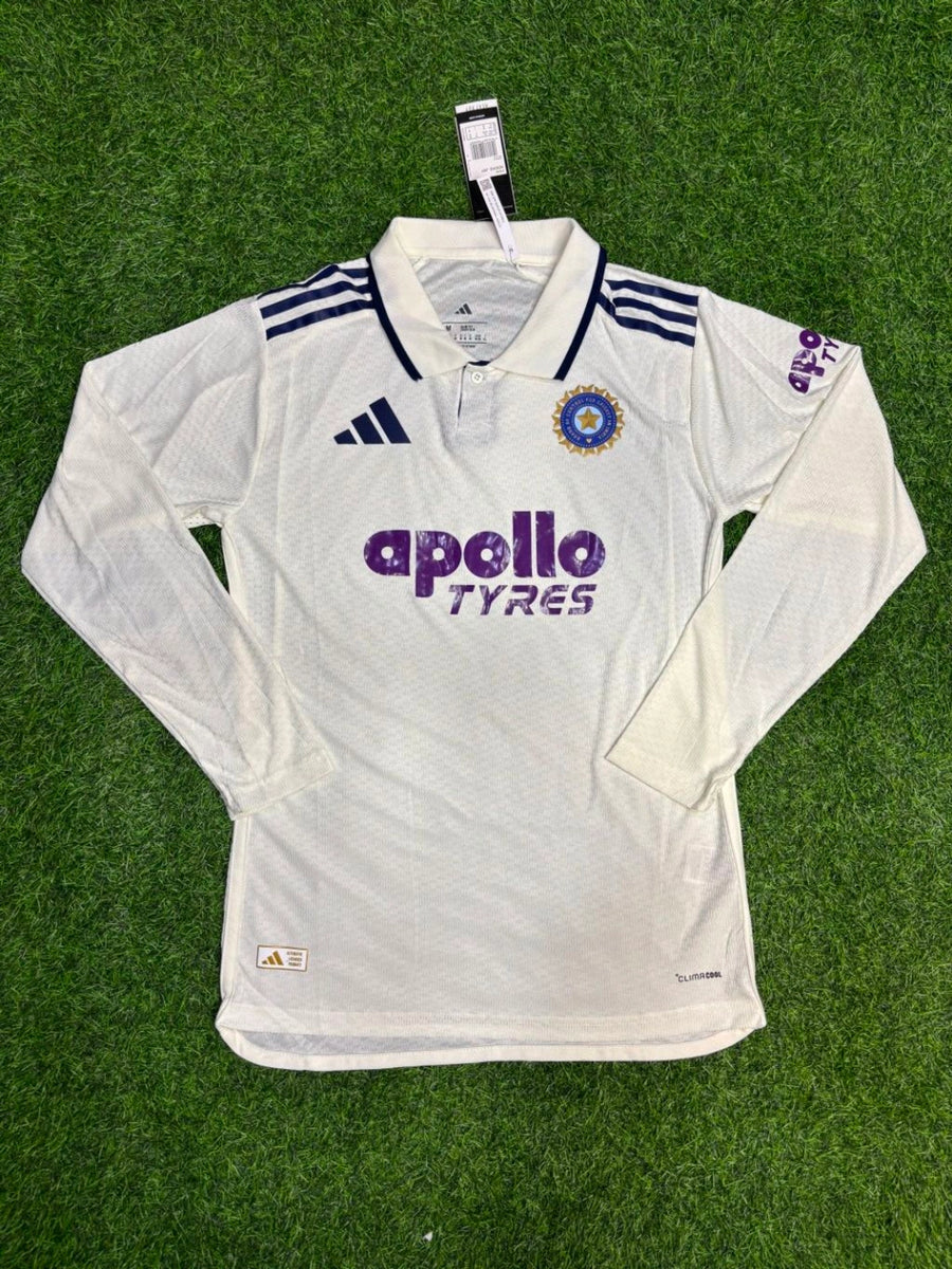 India Cricket Team Test Player Edition Jersey Full Sleeve
